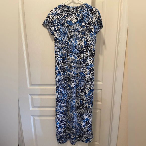 Lilly Pulitzer Etta Maxi Dress Pandarama Size M - Picture 2 of 7